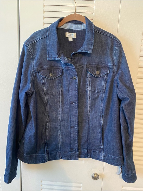 croft & barrow Jackets & Blazers - croft & barrow Women's Blue Denim Jacket